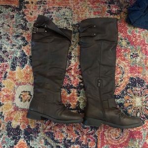 Tall brown boots